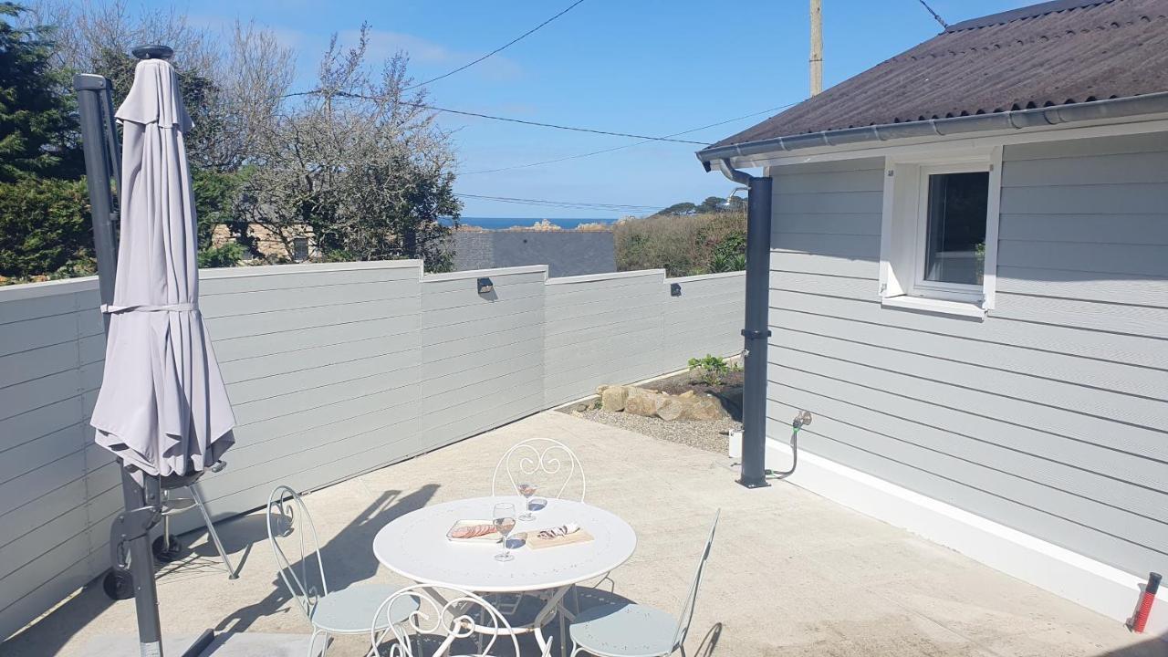 Ty Ker Embrun - Maison Vue Mer A 280M De La Plage Plougrescant Bagian luar foto